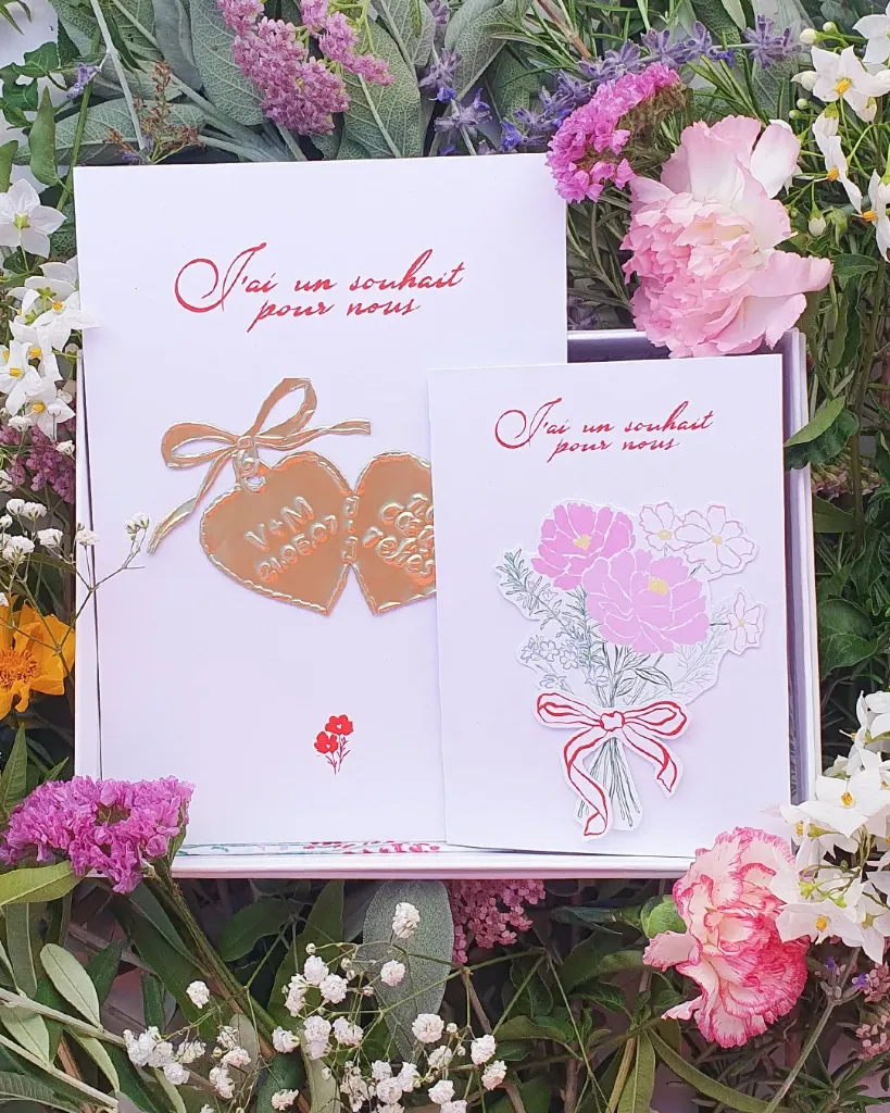 Nos cœurs reliés : Rituel des mariés, le coffret souvenir personnalisé et fait main